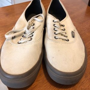 Men’s Cream colored  VANS